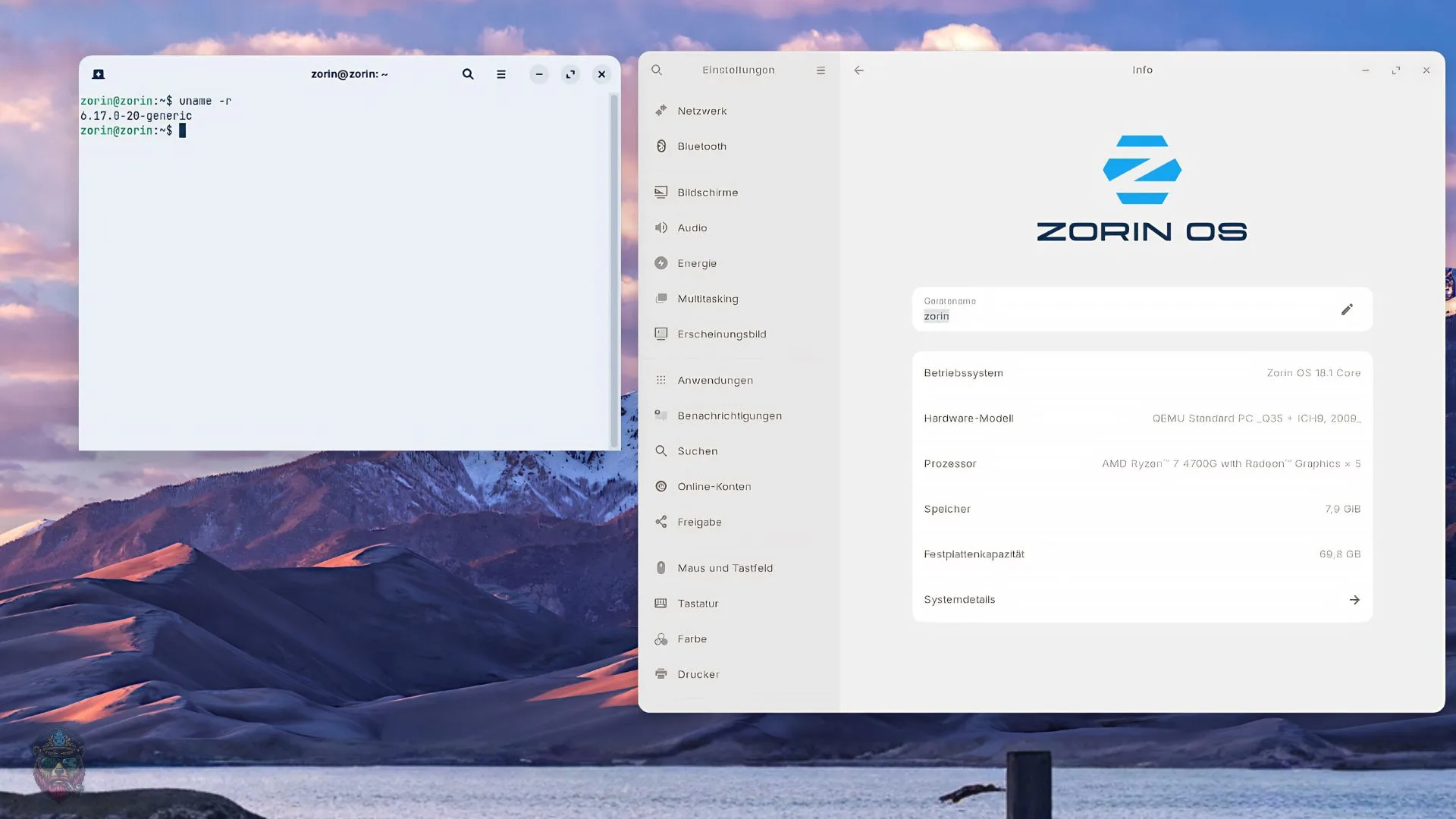 Zorin OS 18.1 Desktop